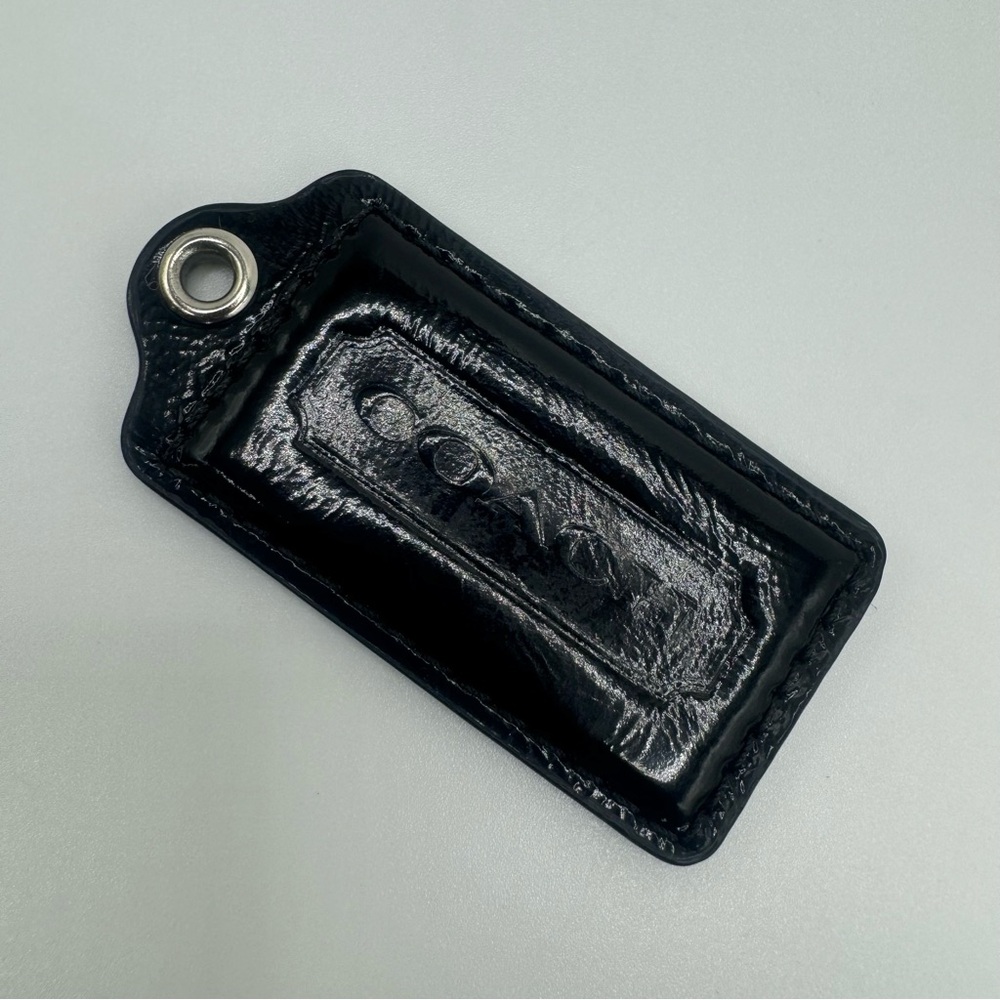 Coach Patent Leather Hanging Tag Charm